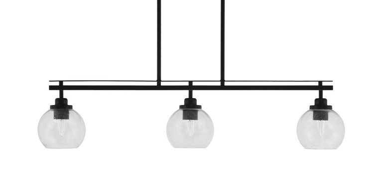 Toltec Lighting - 2636-MB-4100 - Three Light Island Pendant - Odyssey - Matte Black