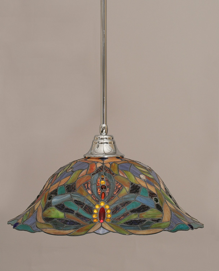 Toltec Lighting - 26-CH-990 - One Light Pendant - Any - Chrome