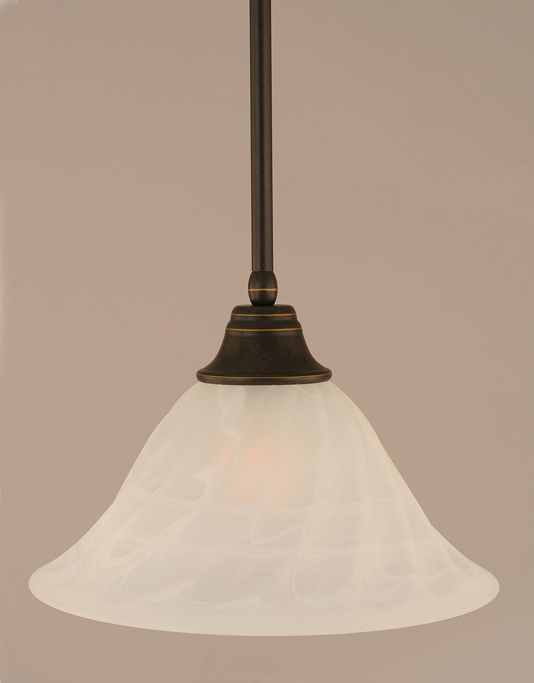 Toltec Lighting - 26-DG-5731 - One Light Pendant - Stem - Dark Granite