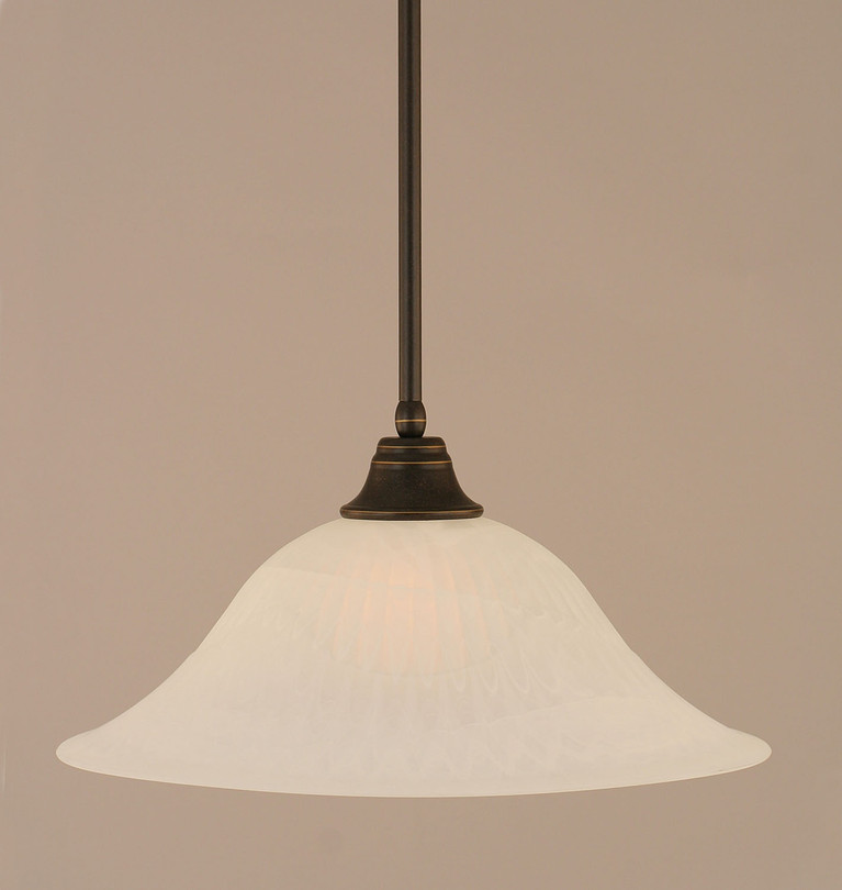 Toltec Lighting - 26-DG-5881 - One Light Pendant - Stem - Dark Granite