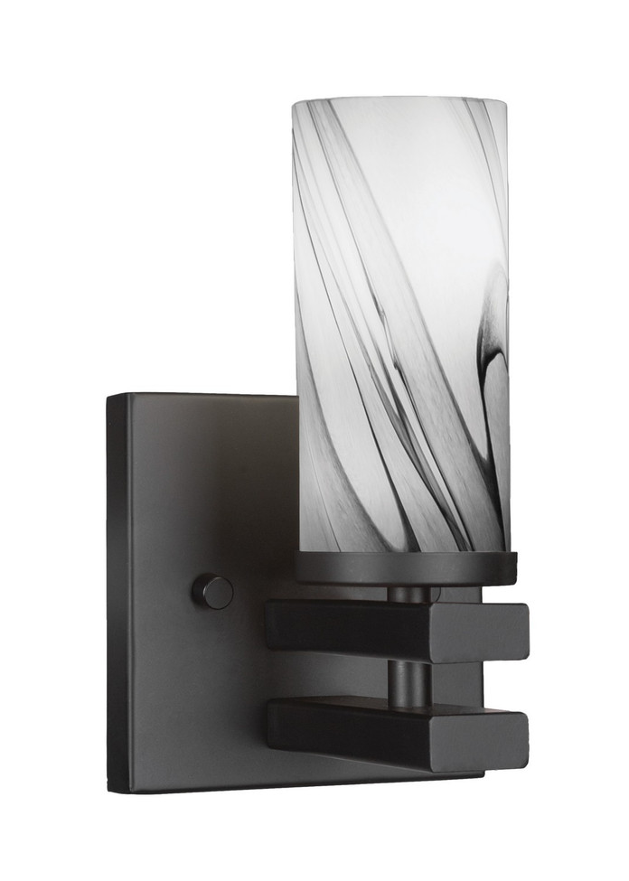 Toltec Lighting - 2711-MB-802 - One Light Wall Sconce - Belmont - Matte Black