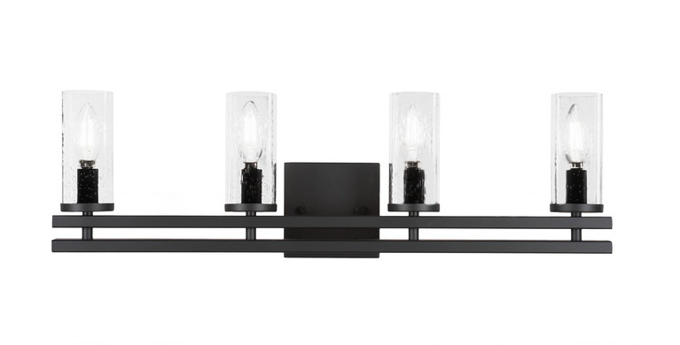 Toltec Lighting - 2714-MB-800 - Four Light Bath Bar - Belmont - Matte Black