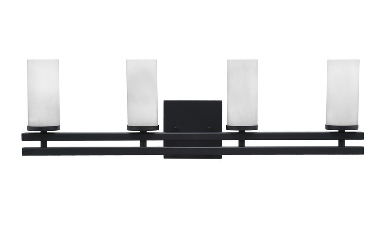 Toltec Lighting - 2714-MB-811 - Four Light Bath Bar - Belmont - Matte Black