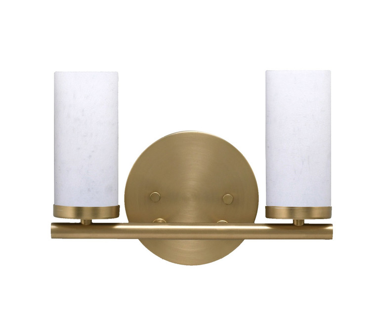 Toltec Lighting - 2812-NAB-801B - Two Light Bath Bar - Trinity - New Age Brass
