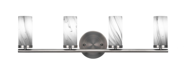 Toltec Lighting - 2814-GP-802B - Four Light Bath Bar - Trinity - Graphite