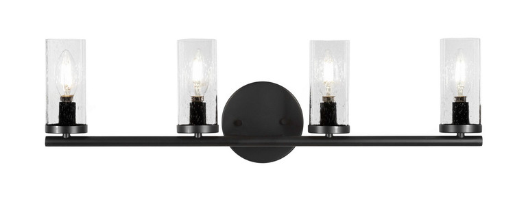 Toltec Lighting - 2814-MB-800B - Four Light Bath Bar - Trinity - Matte Black