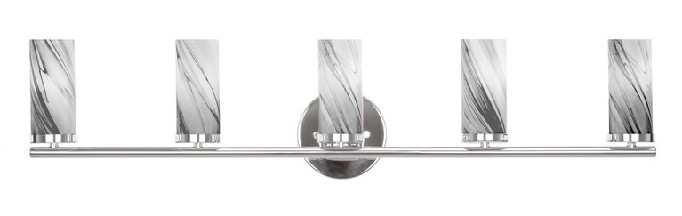 Toltec Lighting - 2815-CH-802B - Five Light Bath Bar - Trinity - Chrome