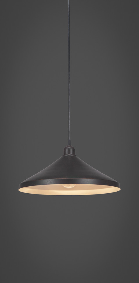 Toltec Lighting - 282-DG-422 - One Light Mini Pendant - Vintage - Dark Granite