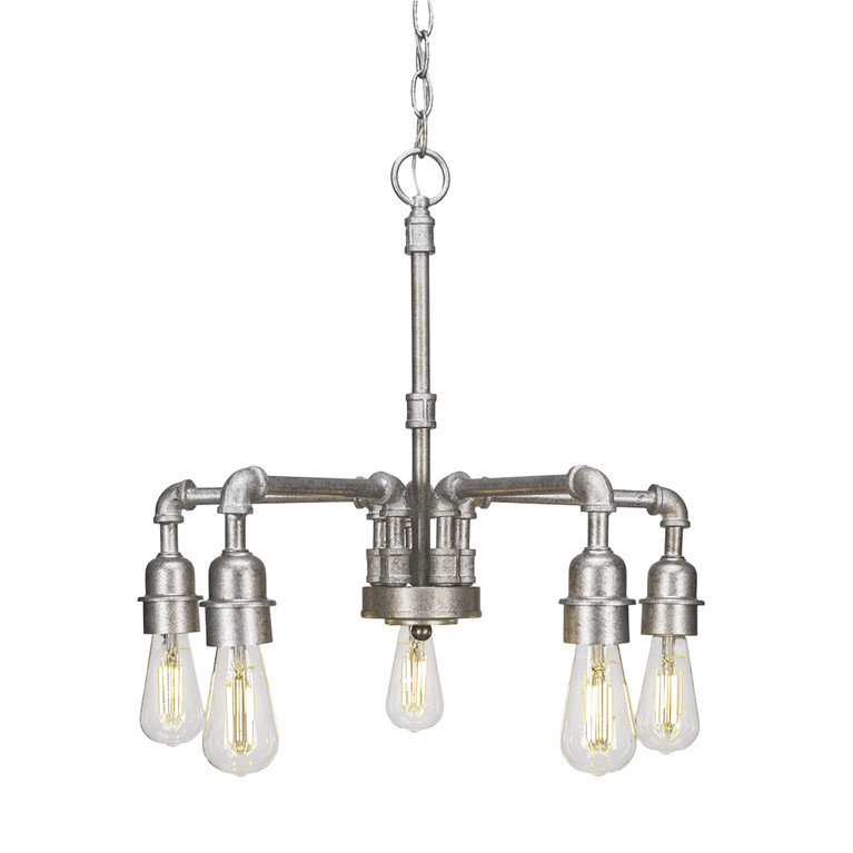 Toltec Lighting - 285-AS-LED18C - LED Chandelier - Vintage - Aged Silver