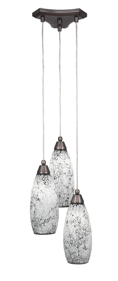 Toltec Lighting - 28-BN-416 - Three Light Cluster Pendalier - Europa - Brushed Nickel
