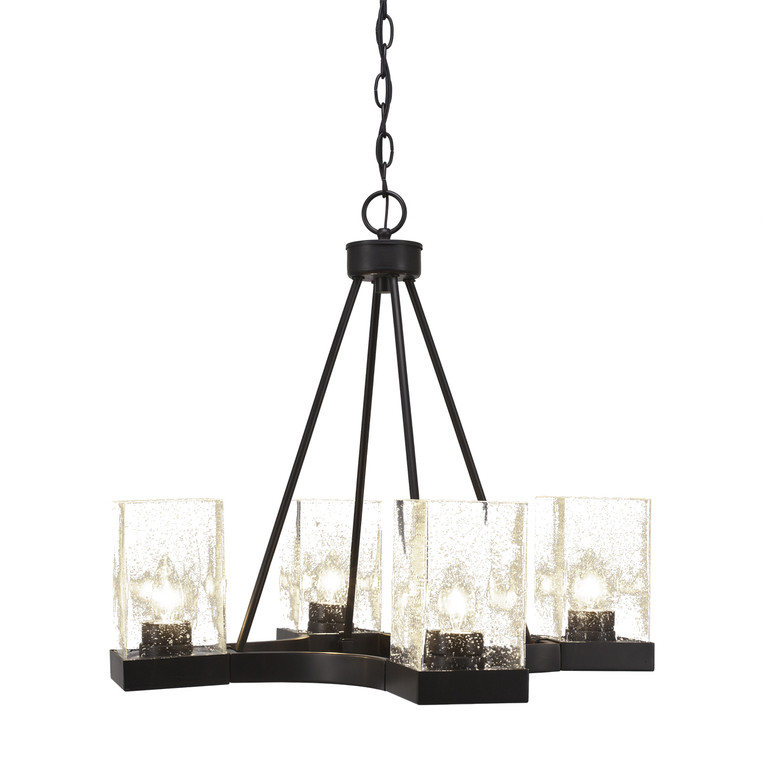 Toltec Lighting - 3024-ES-530 - Four Light Chandelier - Nouvelle - Espresso