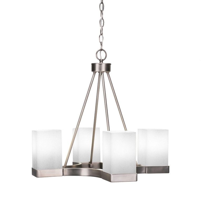 Toltec Lighting - 3024-GP-531 - Four Light Chandelier - Nouvelle - Graphite