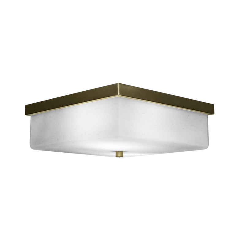 Toltec Lighting - 3029-NAB-533 - Two Light Semi-Flush Mount - Nouvelle - New Age Brass