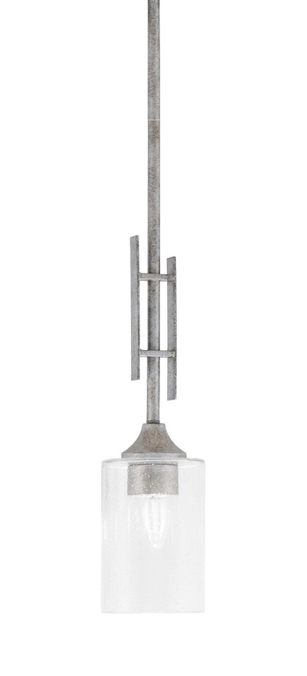 Toltec Lighting - 320-AS-300 - One Light Mini Pendant - Uptowne - Aged Silver