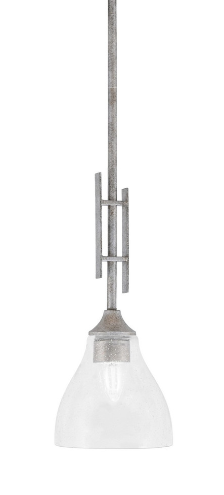 Toltec Lighting - 320-AS-4760 - One Light Mini Pendant - Uptowne - Aged Silver