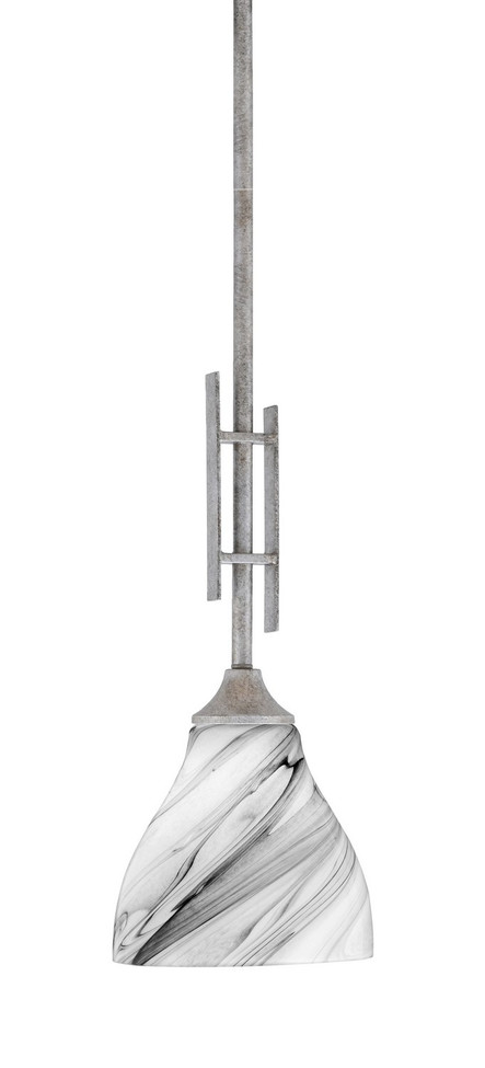 Toltec Lighting - 320-AS-4769 - One Light Mini Pendant - Uptowne - Aged Silver