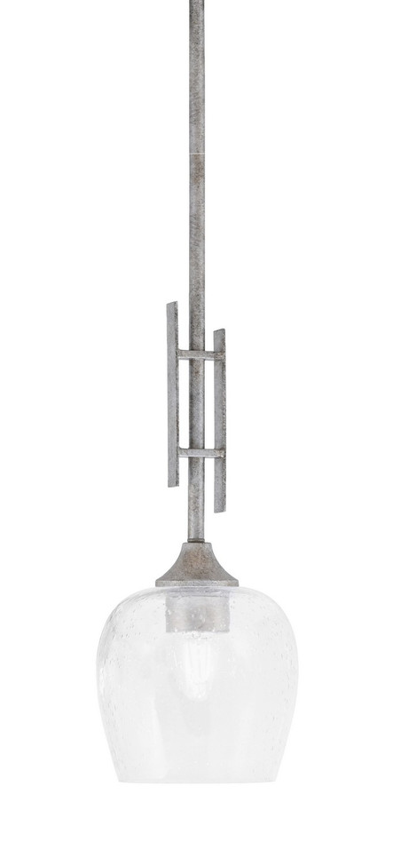 Toltec Lighting - 320-AS-4810 - One Light Mini Pendant - Uptowne - Aged Silver