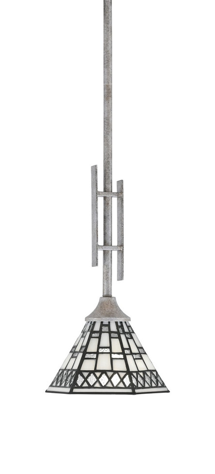 Toltec Lighting - 320-AS-9105 - One Light Mini Pendant - Uptowne - Aged Silver