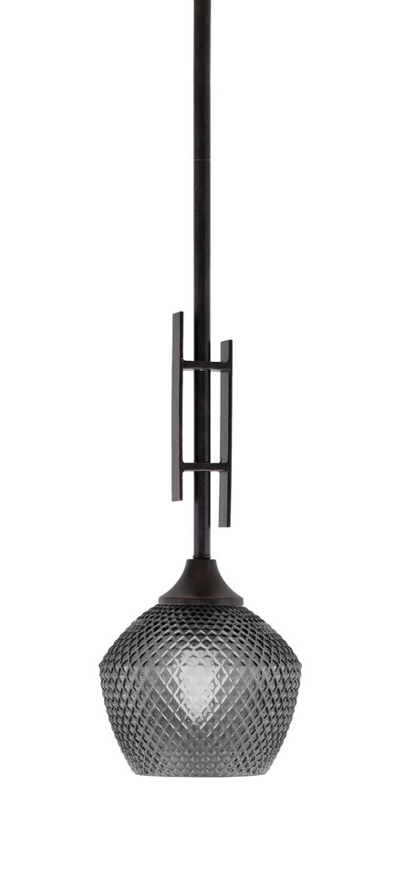 Toltec Lighting - 320-DG-4622 - One Light Mini Pendant - Uptowne - Dark Granite