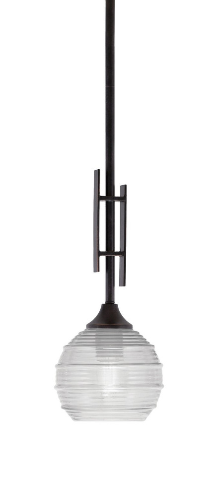 Toltec Lighting - 320-DG-5110 - One Light Mini Pendant - Uptowne - Dark Granite