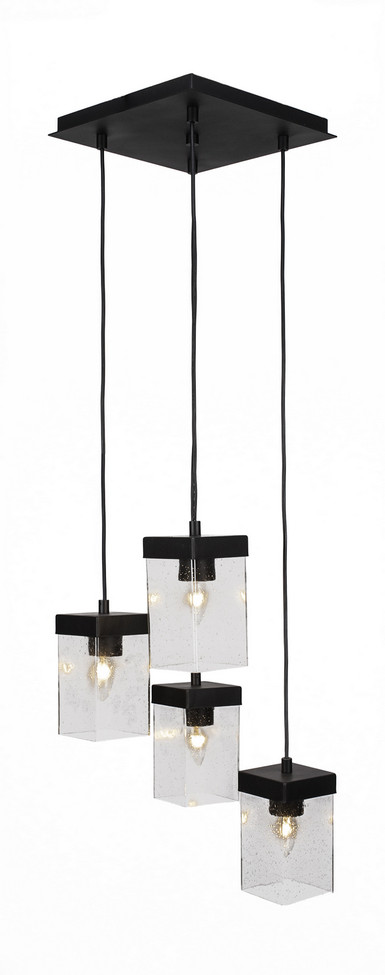 Toltec Lighting - 3214-ES-530 - Four Light Cluster Pendalier - Nouvelle - Espresso