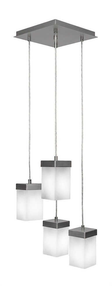 Toltec Lighting - 3214-GP-531 - Four Light Cluster Pendalier - Nouvelle - Graphite