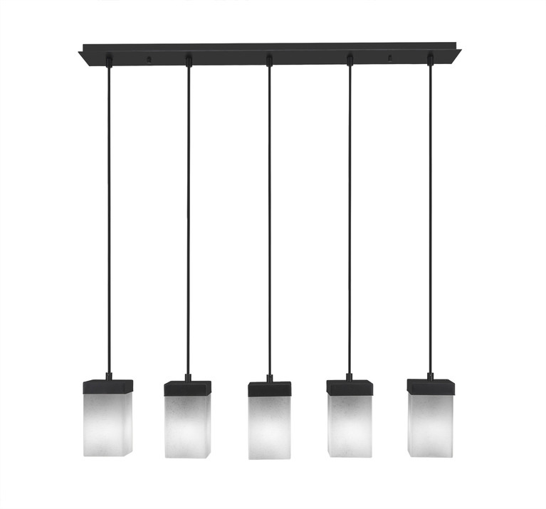 Toltec Lighting - 3215-ES-531 - Five Light Linear Pendalier - Nouvelle - Espresso