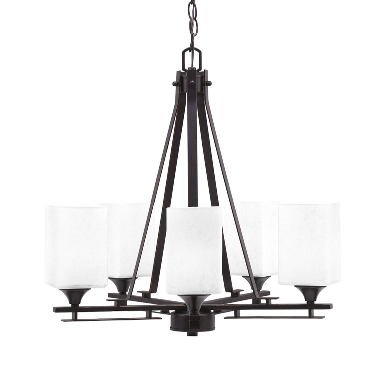 Toltec Lighting - 325-DG-531 - Five Light Chandelier - Uptowne - Dark Granite