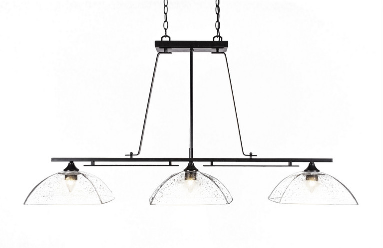 Toltec Lighting - 326-DG-467 - Three Light Billiard/Island - Uptowne - Dark Granite