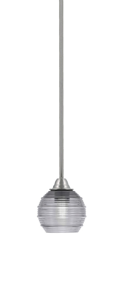Toltec Lighting - 3401-BN-5112 - One Light Mini Pendant - Paramount - Brushed Nickel