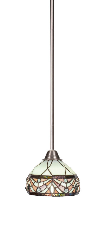 Toltec Lighting - 3401-BN-9485 - One Light Mini Pendant - Paramount - Brushed Nickel