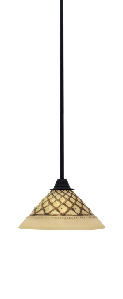Toltec Lighting - 3401-MB-7183 - One Light Mini Pendant - Paramount - Matte Black