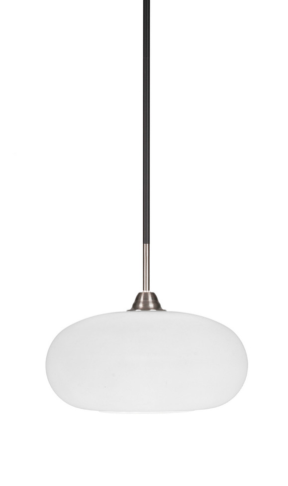 Toltec Lighting - 3401-MBBN-216 - One Light Pendant - Paramount - Matte Black & Brushed Nickel