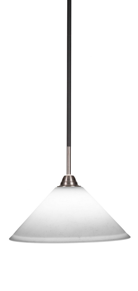 Toltec Lighting - 3401-MBBN-316 - One Light Pendant - Paramount - Matte Black & Brushed Nickel