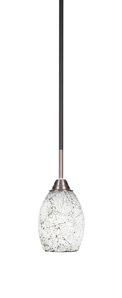 Toltec Lighting - 3401-MBBN-4165 - One Light Mini Pendant - Paramount - Matte Black & Brushed Nickel