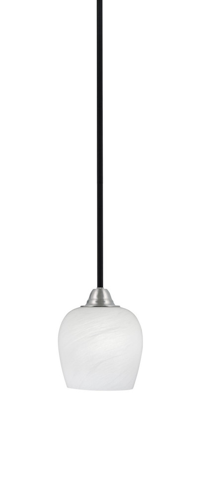 Toltec Lighting - 3401-MBBN-4811 - One Light Mini Pendant - Paramount - Matte Black & Brushed Nickel