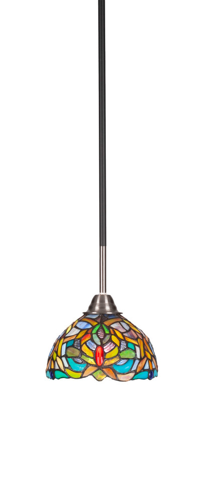 Toltec Lighting - 3401-MBBN-9905 - One Light Mini Pendant - Paramount - Matte Black & Brushed Nickel
