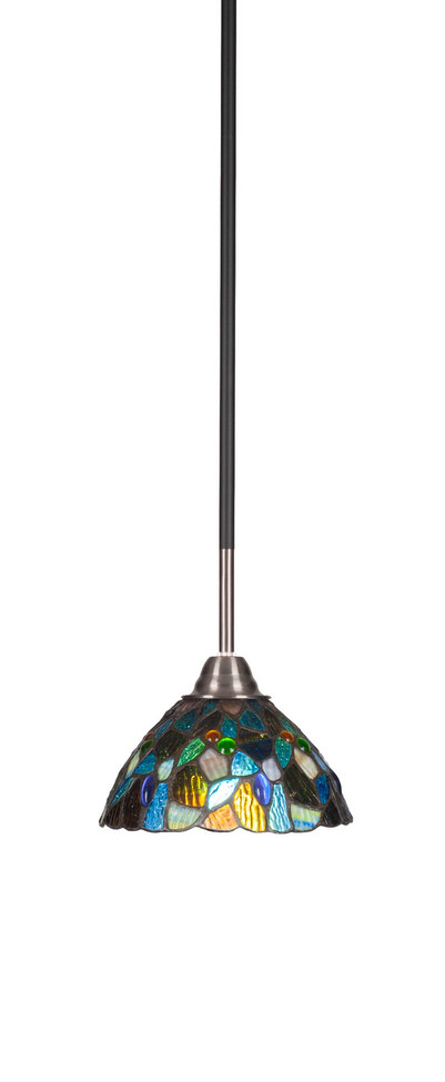 Toltec Lighting - 3401-MBBN-9955 - One Light Mini Pendant - Paramount - Matte Black & Brushed Nickel