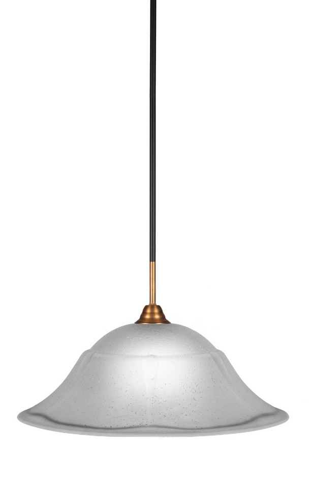 Toltec Lighting - 3401-MBBR-53812 - One Light Pendant - Paramount - Matte Black & Brass