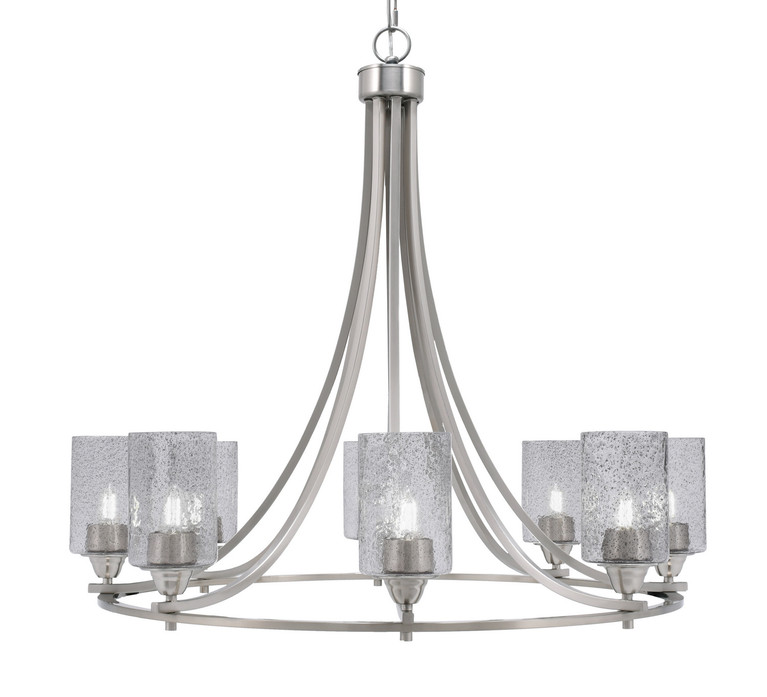 Toltec Lighting - 3408-BN-3002 - Eight Light Chandelier - Paramount - Brushed Nickel