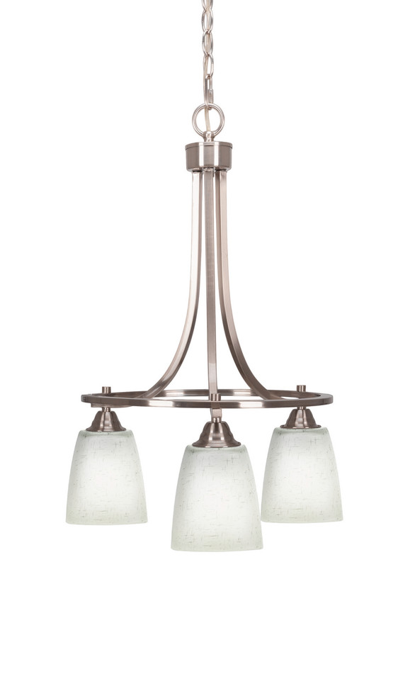 Toltec Lighting - 3413-BN-460 - Three Light Chandelier - Paramount - Brushed Nickel