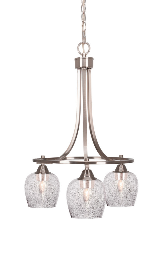 Toltec Lighting - 3413-BN-4812 - Three Light Chandelier - Paramount - Brushed Nickel