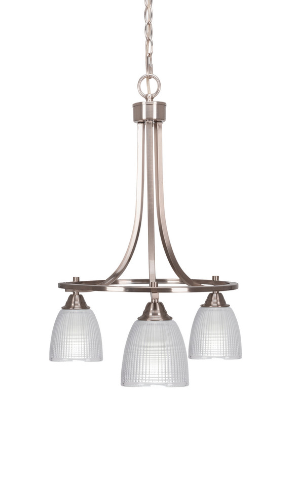 Toltec Lighting - 3413-BN-500 - Three Light Chandelier - Paramount - Brushed Nickel