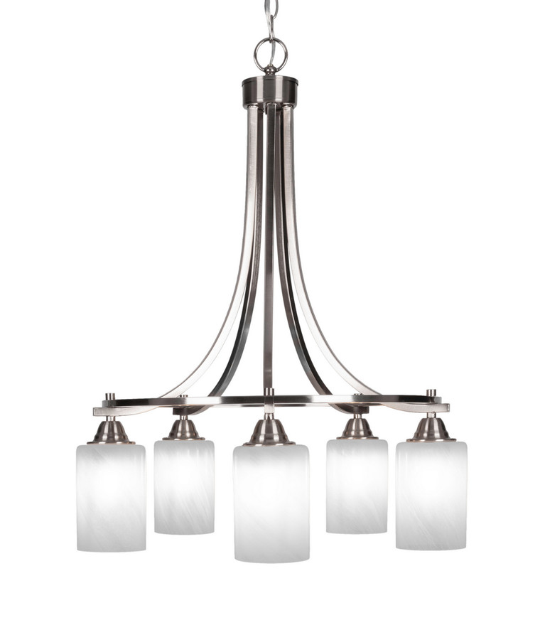 Toltec Lighting - 3415-BN-3001 - Five Light Chandelier - Paramount - Brushed Nickel