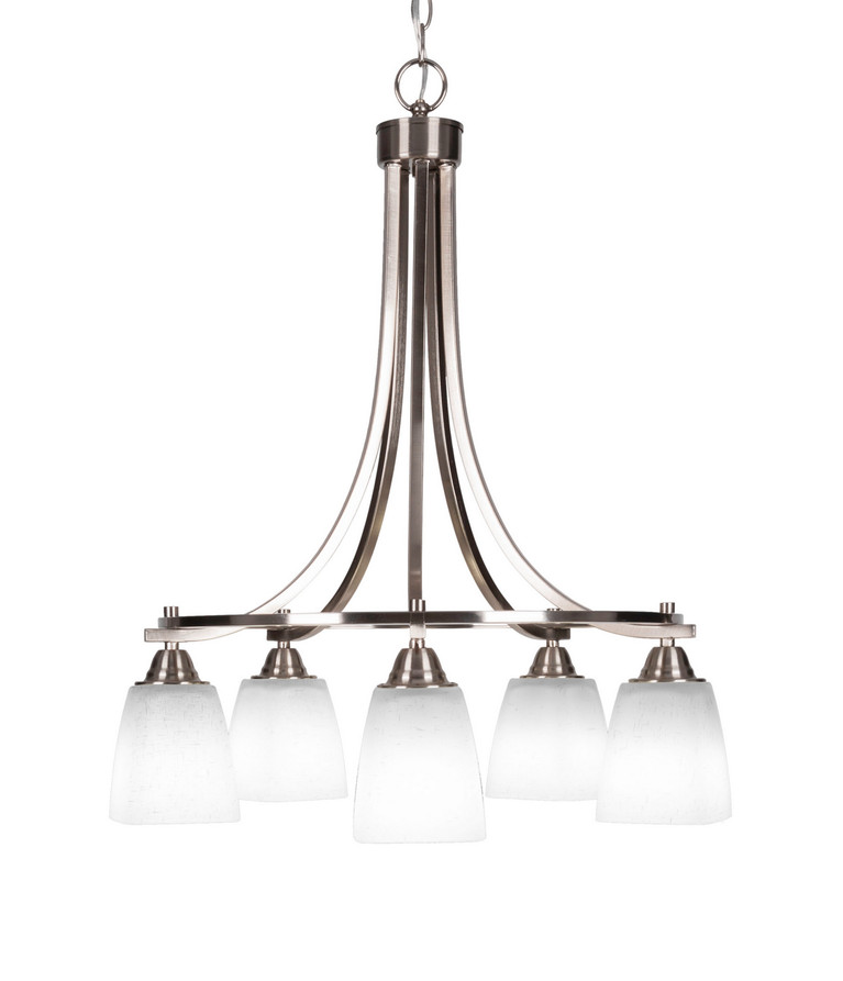 Toltec Lighting - 3415-BN-460 - Five Light Chandelier - Paramount - Brushed Nickel
