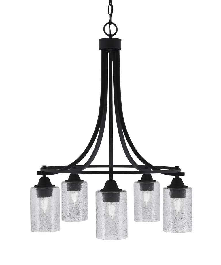 Toltec Lighting - 3415-MB-3002 - Five Light Chandelier - Paramount - Matte Black