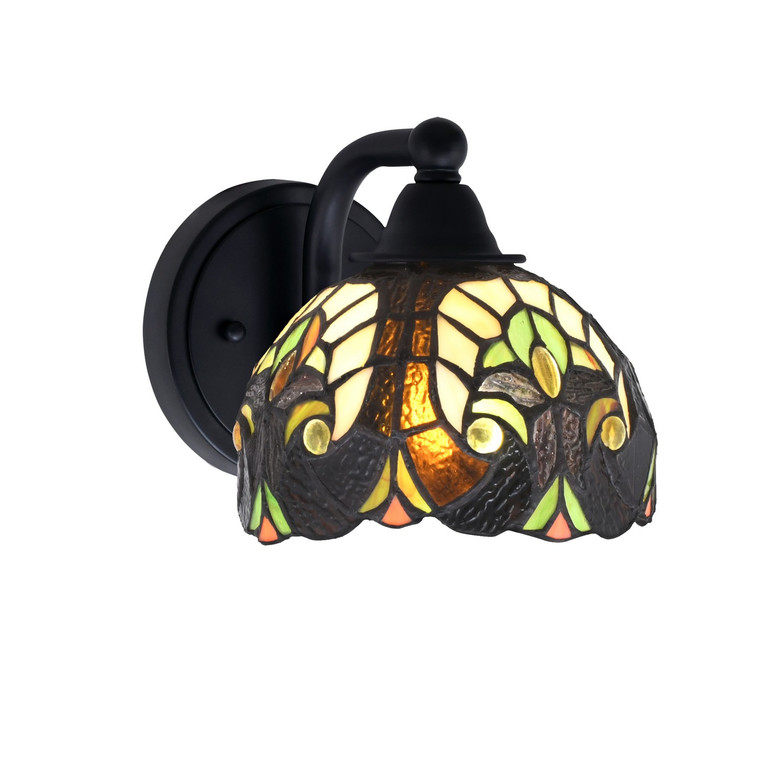 Toltec Lighting - 3421-MB-9945 - One Light Wall Sconce - Paramount - Matte Black