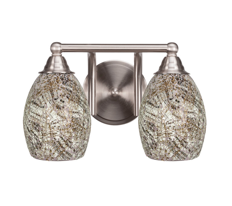 Toltec Lighting - 3422-BN-5054 - Two Light Bath Bar - Paramount - Brushed Nickel
