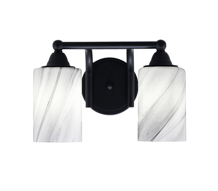 Toltec Lighting - 3422-MB-3009 - Two Light Bath Bar - Paramount - Matte Black