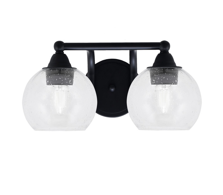 Toltec Lighting - 3422-MB-4100 - Two Light Bath Bar - Paramount - Matte Black